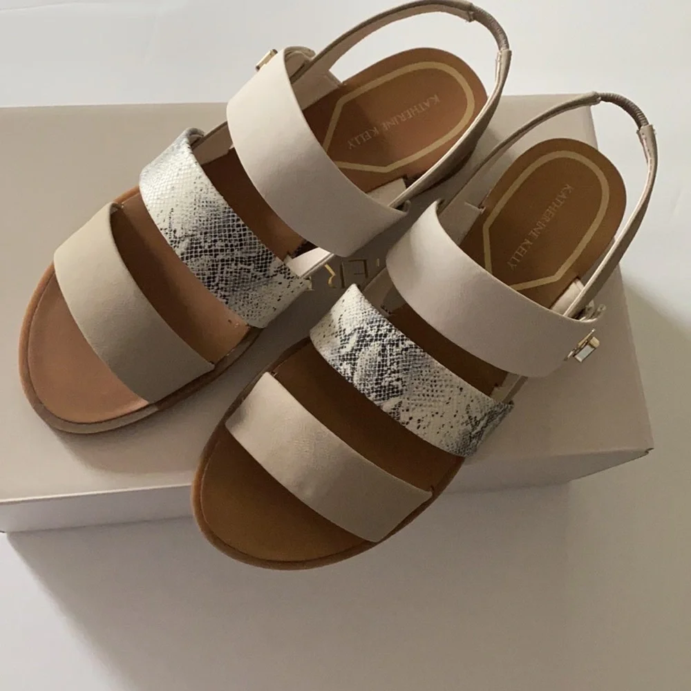 Katherine Kelly, Size 6.5M Women’s Josie Wedge Summer Sandals NEW